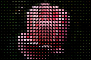 Mosaic of hearts